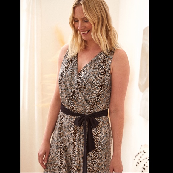 Laura Snake Print Tie Detail Jumpsuit - Picture 3 of 5